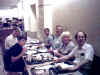 Our guide and New York booster John Pazmino in forground at our lunch tables in the American Museum of Natural History's Rose Center